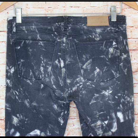 IRO Reighton Skinny Jeans Tie Dye Crystal Pattern - Picture 6 of 10